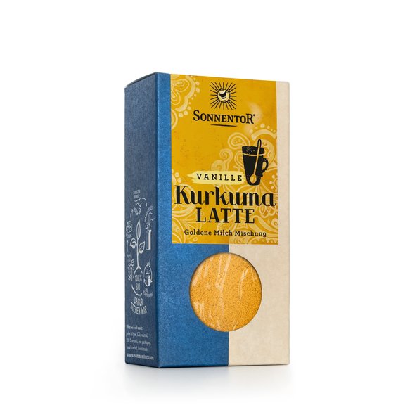 Sonnentor BIO kurkumas latte ar vaniļu, 60g
