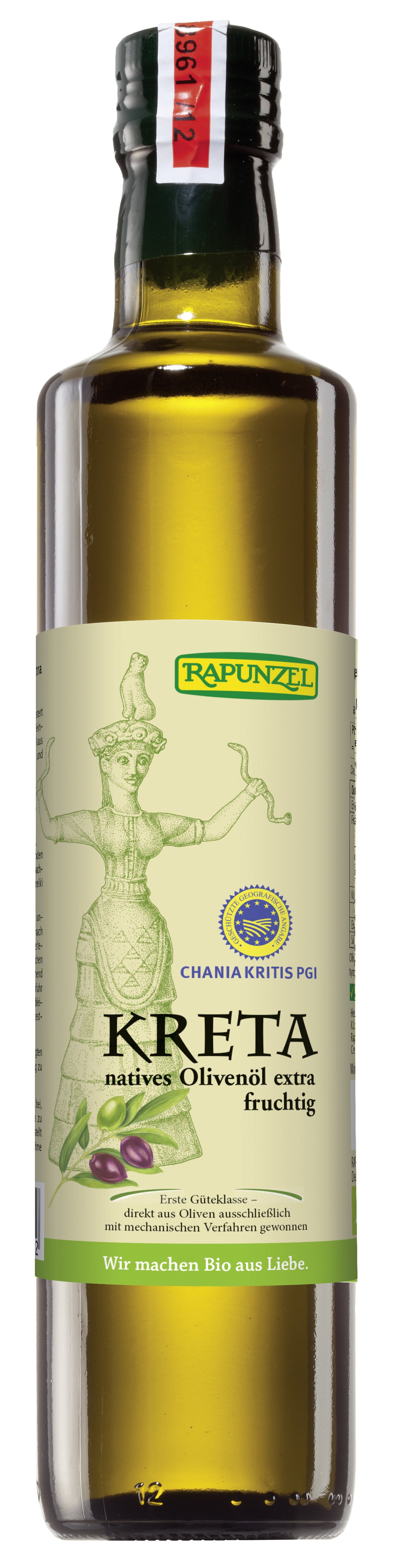Rapunzel BIO olīveļļa, auksti spiesta / nerafinēta no Krētas, 500ml