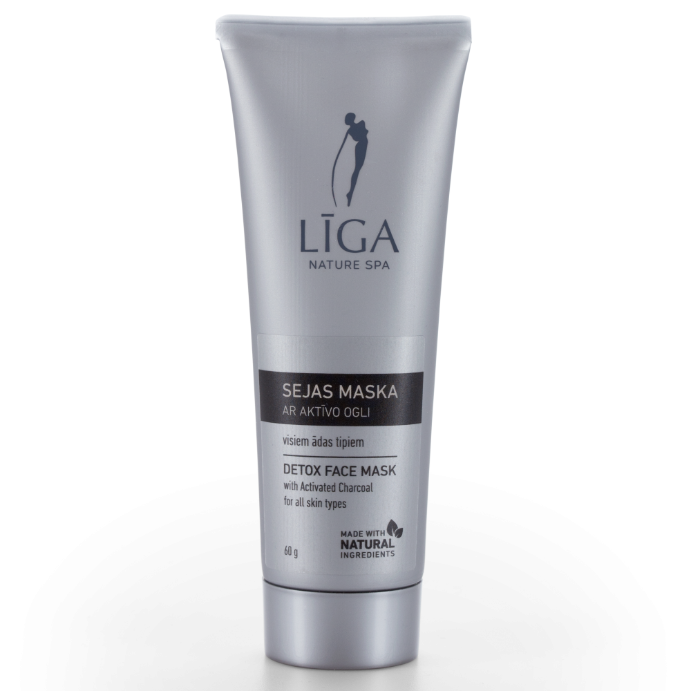 Līga Nature SPA sejas maska ar aktīvo ogli Detox, 75ml