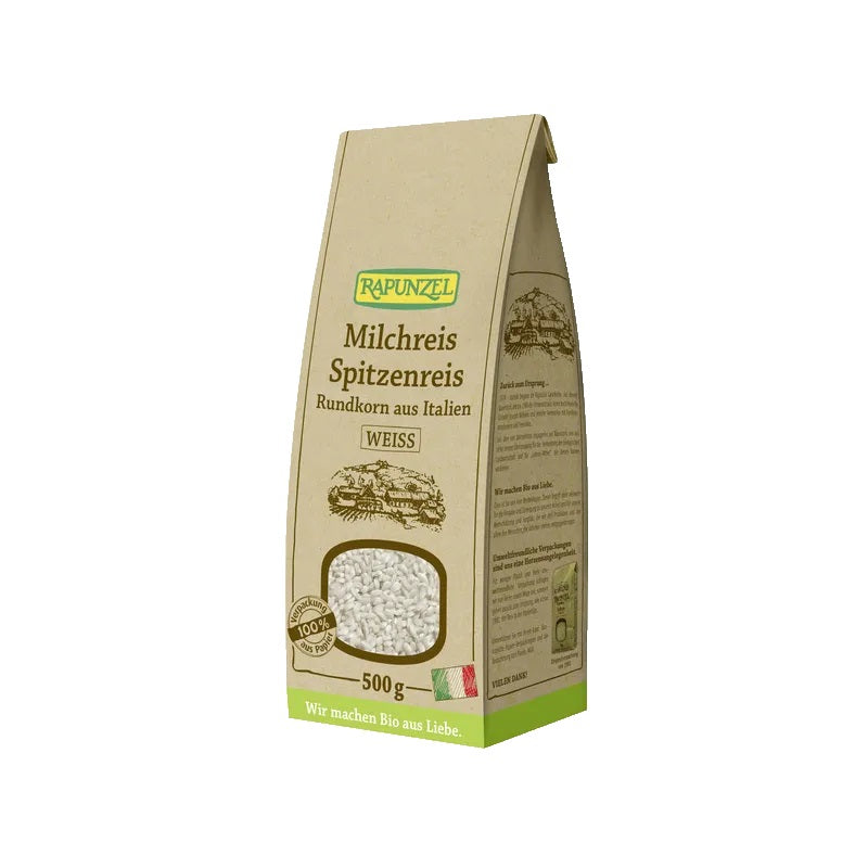 Rapunzel BIO baltie / apaļie piena rīsi, 500g