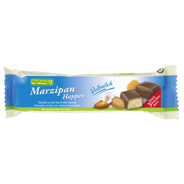 Rapunzel BIO marcipāns pilnpiena šokolādes glazūrā, 50g