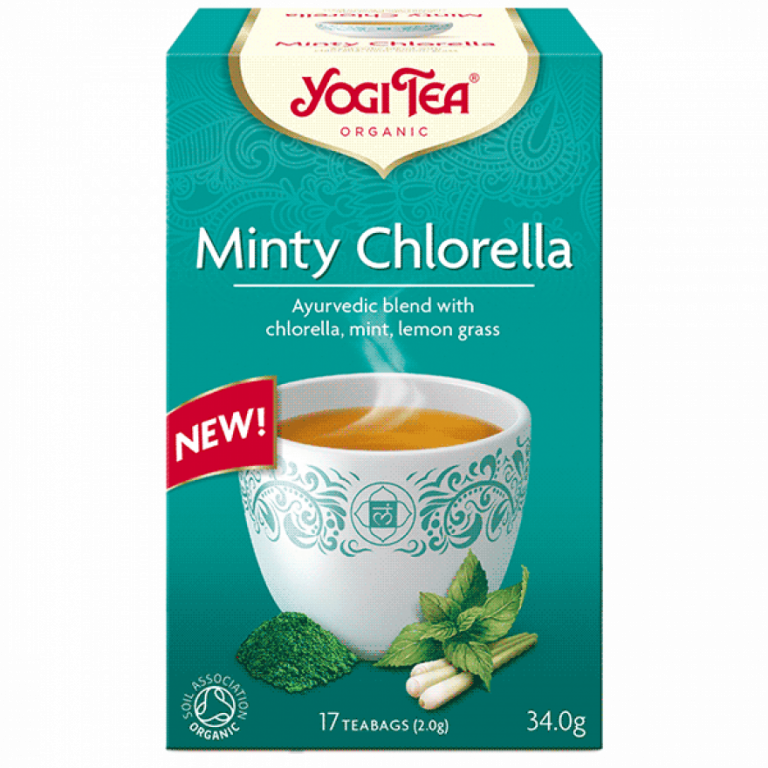 Yogi Tea BIO tēja ar piparmētrām un hlorellu, 17pac./34g