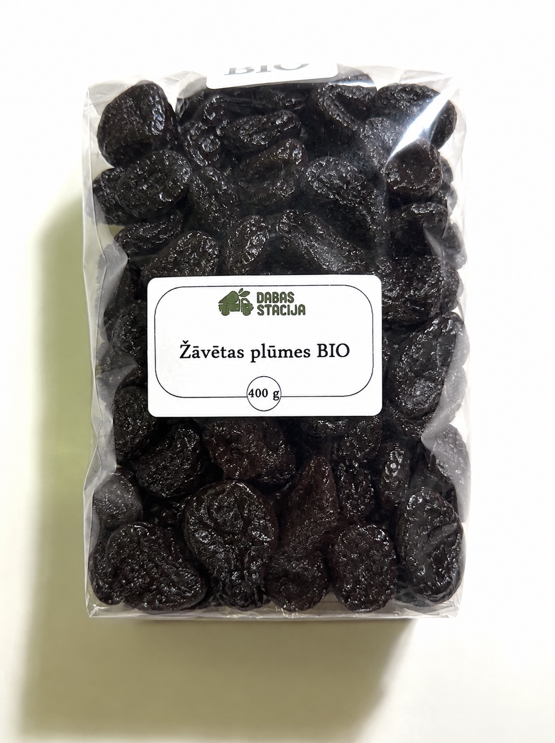 Dabas stacija BIO žāvētas plūmes, 400g