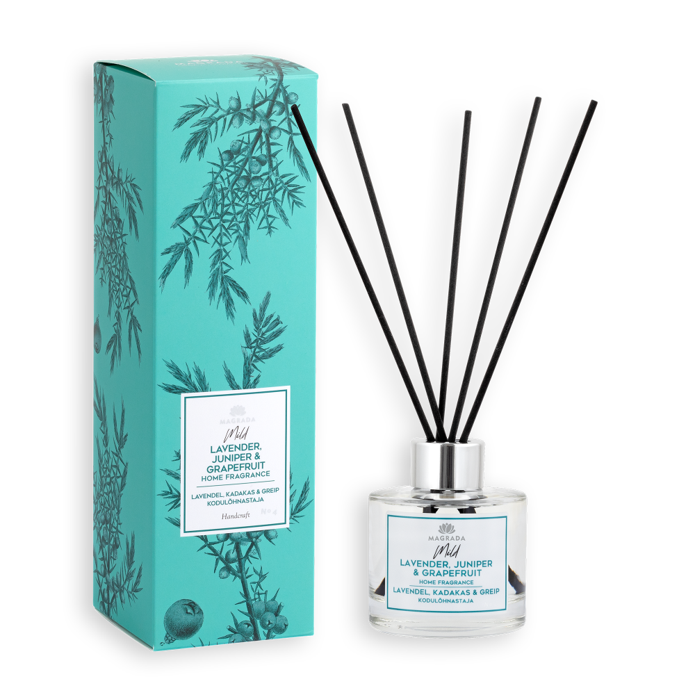 Magrada mājokļa aromatizētājs / difūzeris ar lavandu, kadiķi un greipfrūtu Mild, 100ml
