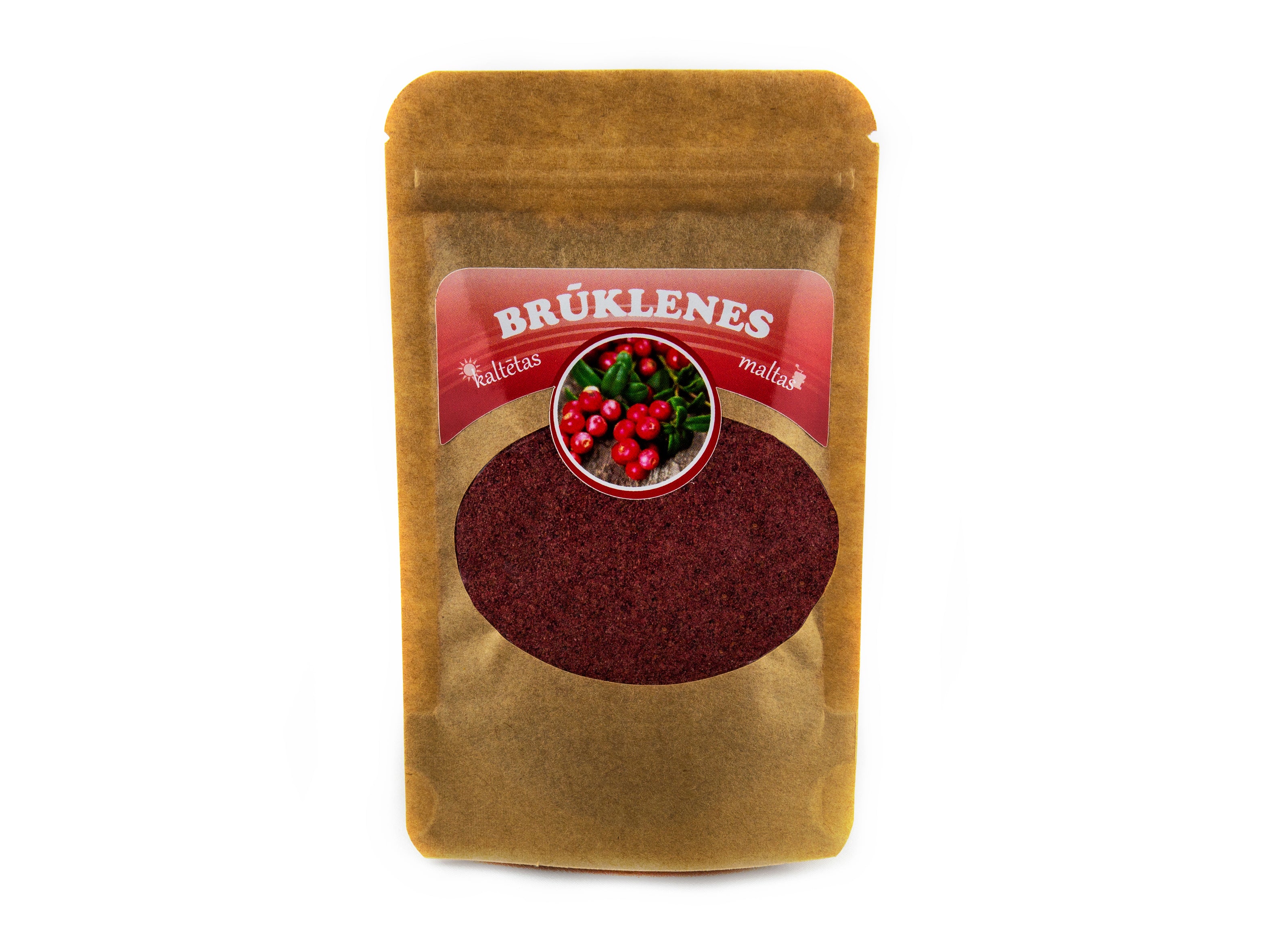 Cietais rieksts maltas kaltētas brūklenes, 30g