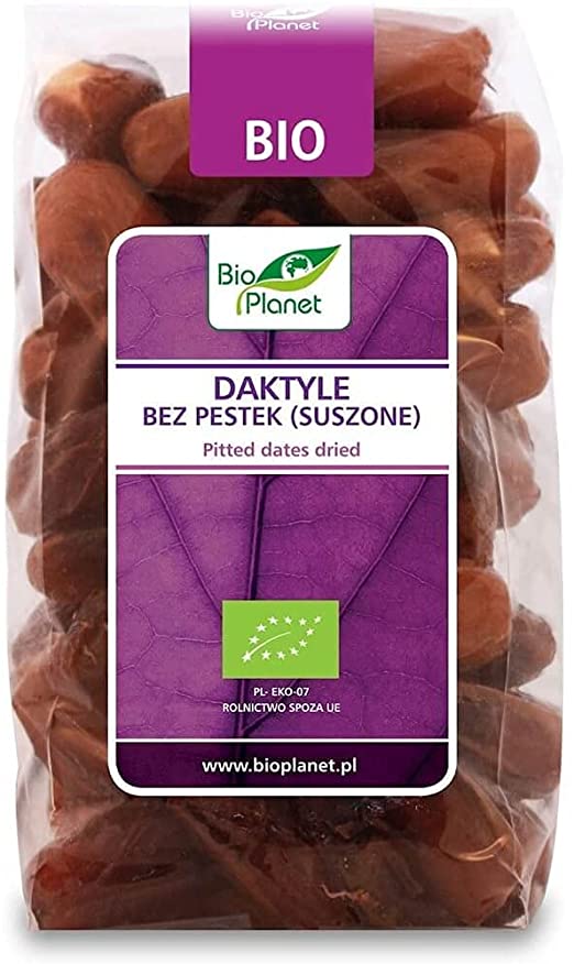 Bio Planet BIO žāvētas dateles bez kauliņiem, 400g