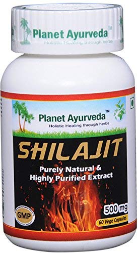 Planet Ayurveda uztura bagātinātājs Shilajit (mūmijs), 60kaps.