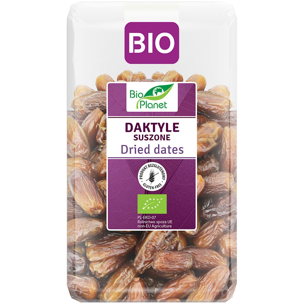Bio Planet BIO žāvētas dateles bez kauliņiem, 400g