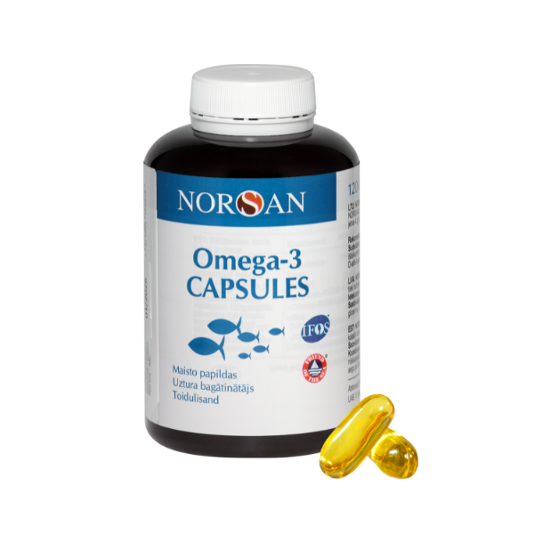 Norsan Omega 3 Total kapsulās, 120 kaps.