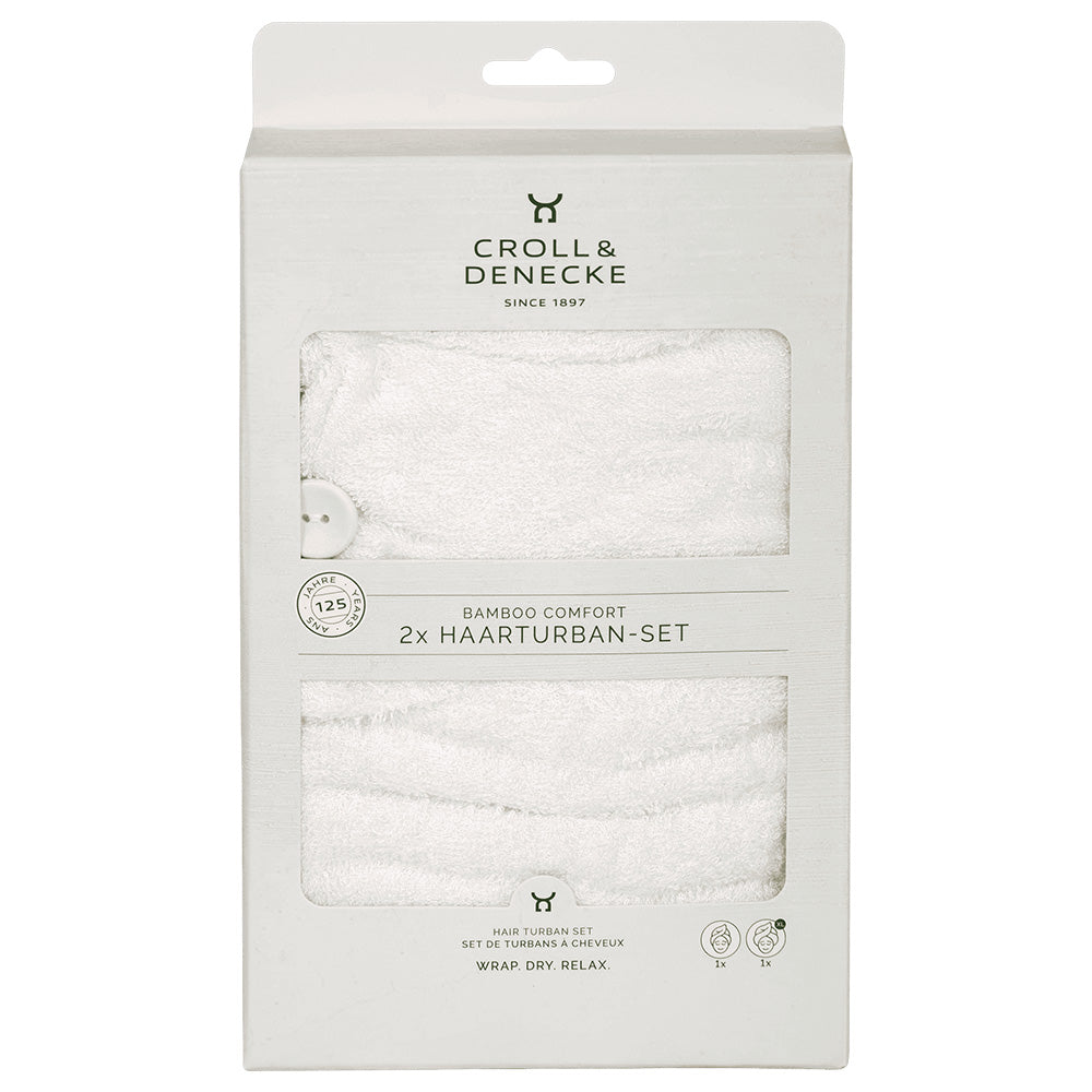 Croll & Denecke bambusa matu dvielis – turbāns, 2gb.