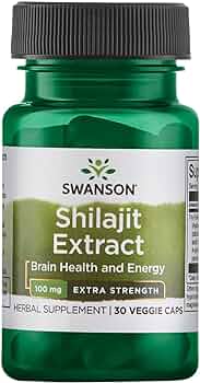 Swanson uztura bagātinātājs Shilajit Extract (mumijo ekstrakts) 100mg, 30 kaps.