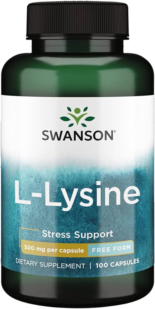 Swanson uztura bagātinātājs L-Lizīns (L-Lysine) 500mg, 100 kaps.
