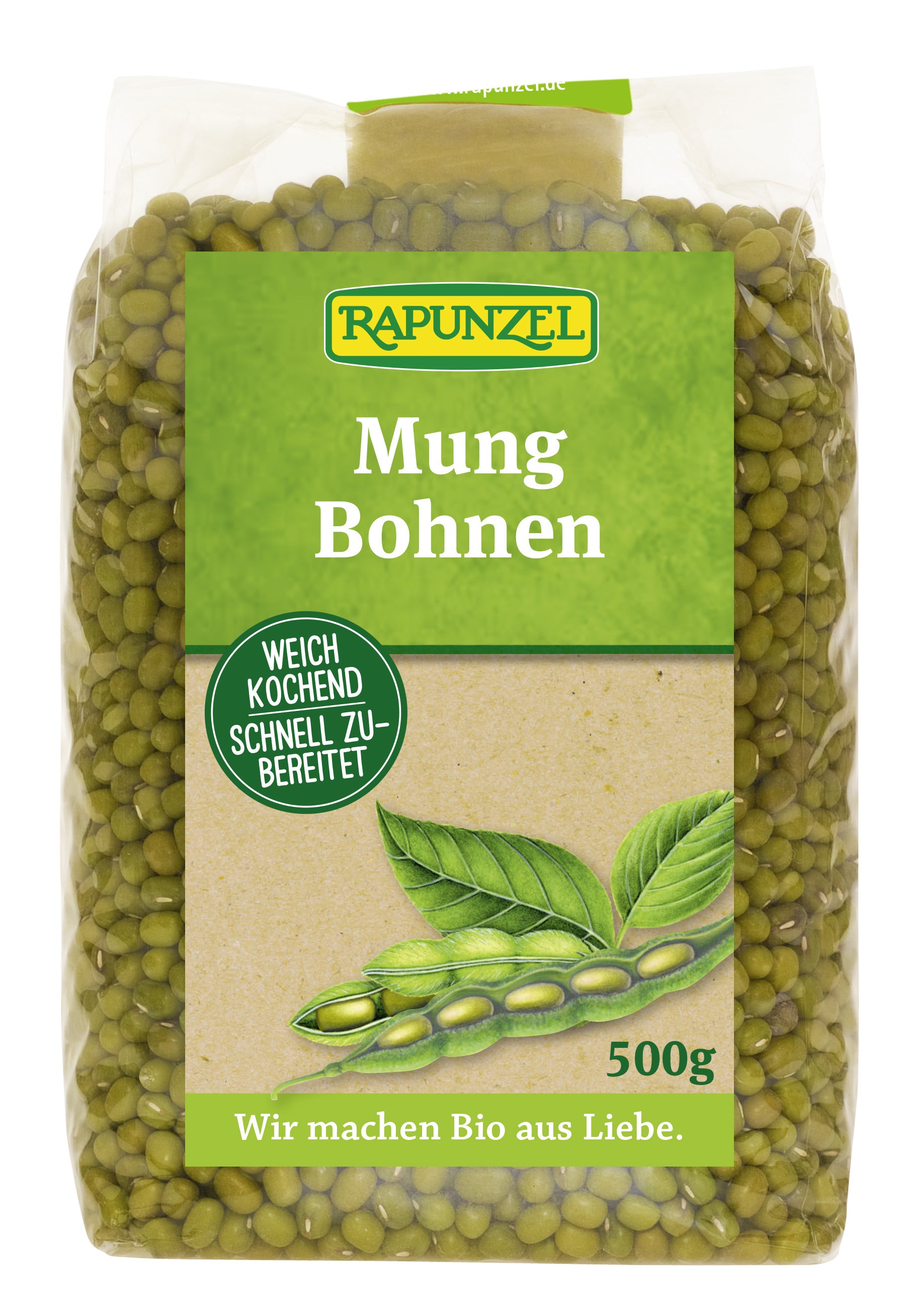 Rapunzel BIO Mung (Ķīnas) pupiņas, 500g
