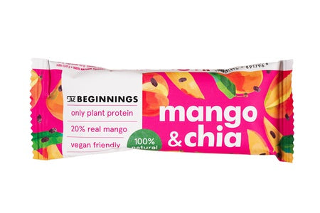 The Beginnings bezglutēna batoniņš ar mango un čia sēklām, 40g