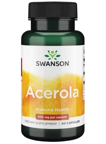 Swanson uztura bagātinātājs imunitātei* Acerola, 60 kaps.