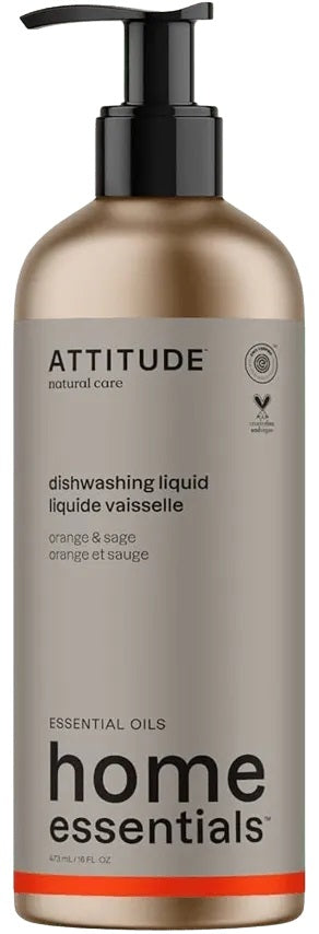 Attitude trauku mazgāšanas līdzeklis ar apelsīnu un salvijas aromātu, 473ml