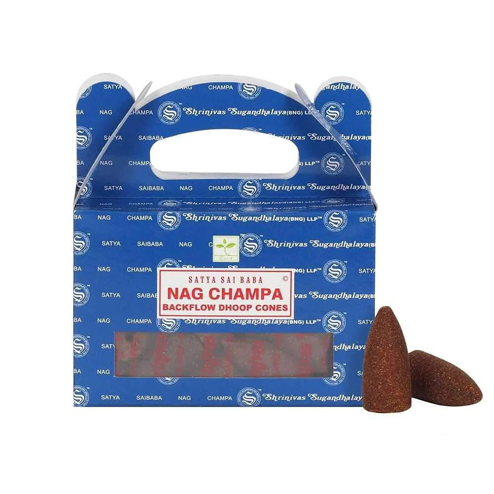 Satya konusi ar krītošo dūmu efektu Nag Champa, 24 gab.