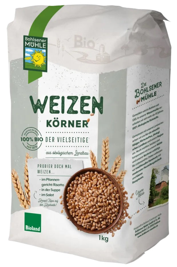 Bohlsener Muhle BIO kviešu graudi, 1kg
