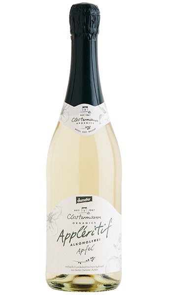 Clostermann bio dzirkstošais bezalkoholiskais ābolu dzēriens bez pievienota cukura, 750ml