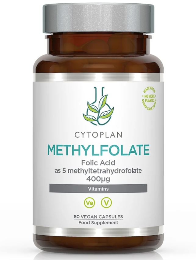 Cytoplan uztura bagātinātājs Folijskābe (kalcija-L-metilfolāts, methylfolate) 400 µg, 60kaps.