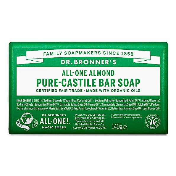 Dr. Bronner`s mandeļu ziepes, 140g