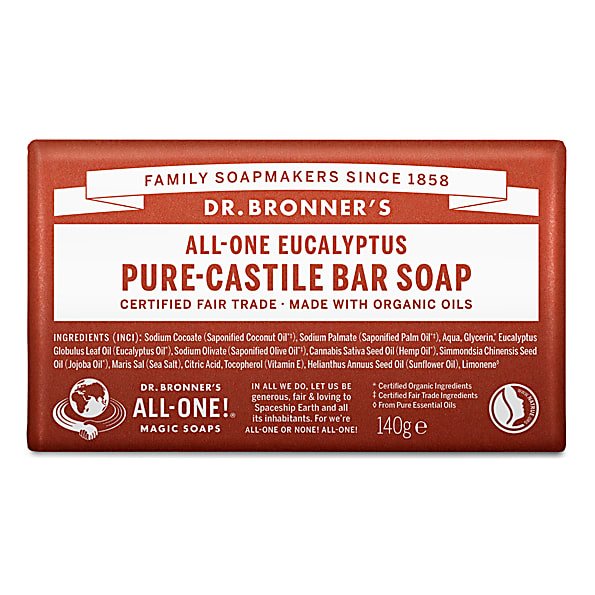 Dr. Bronner`s eikalipta ziepes, 140g