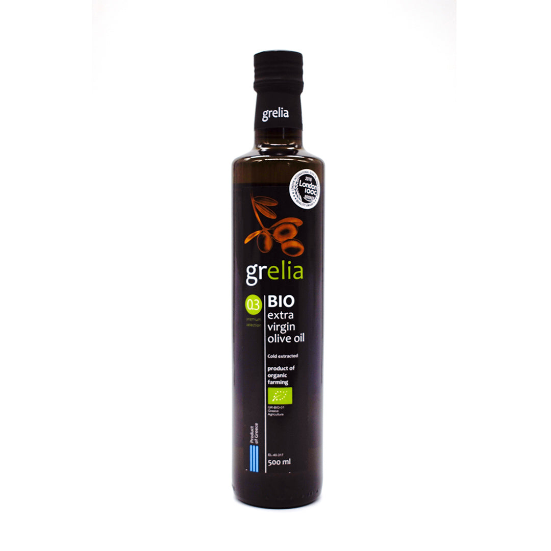 Grelia BIO Extra Virgin augstākā labuma olīveļļa, 500ml