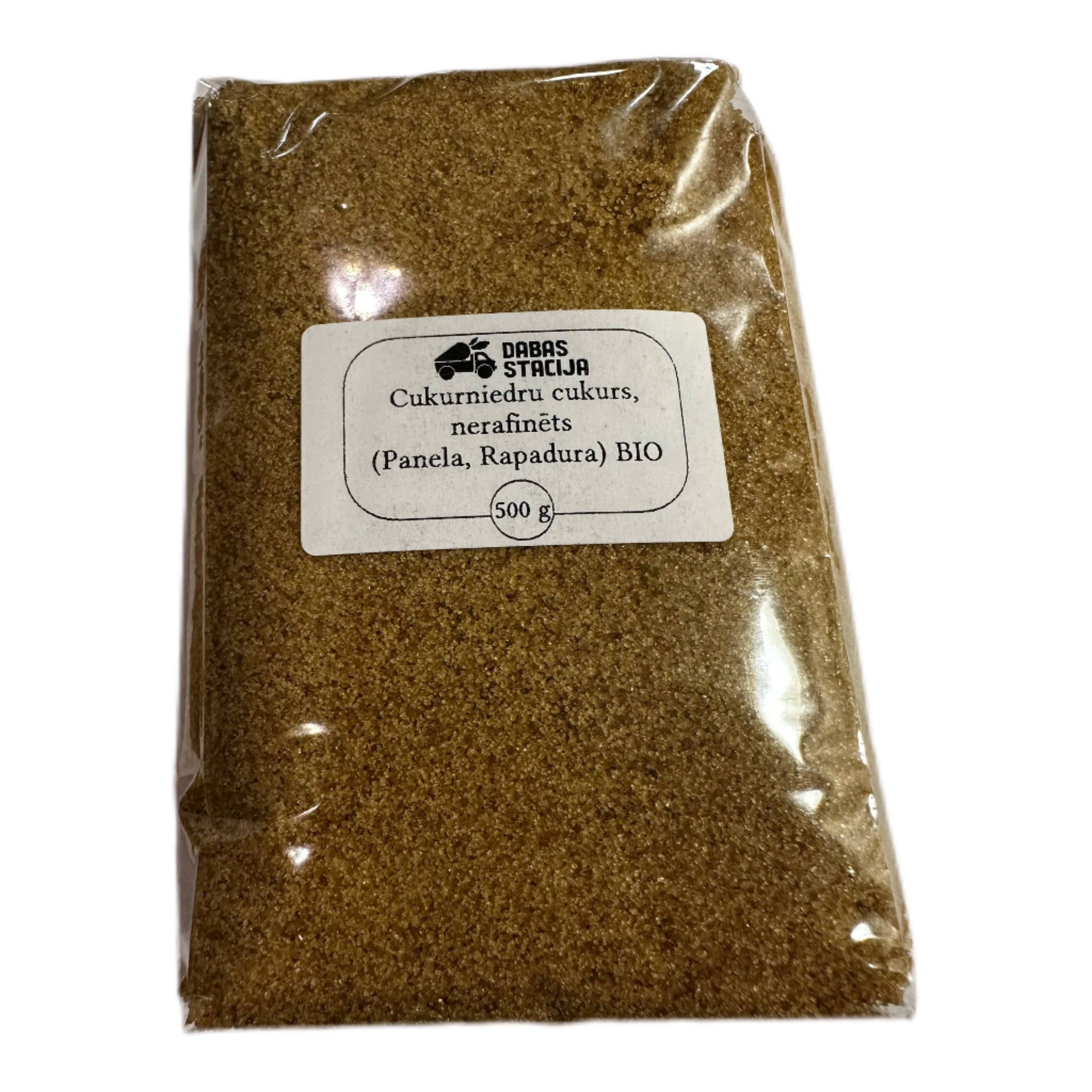Dabas stacija BIO nerafinēts cukurniedru cukurs (Panela, Rapadura), 500g
