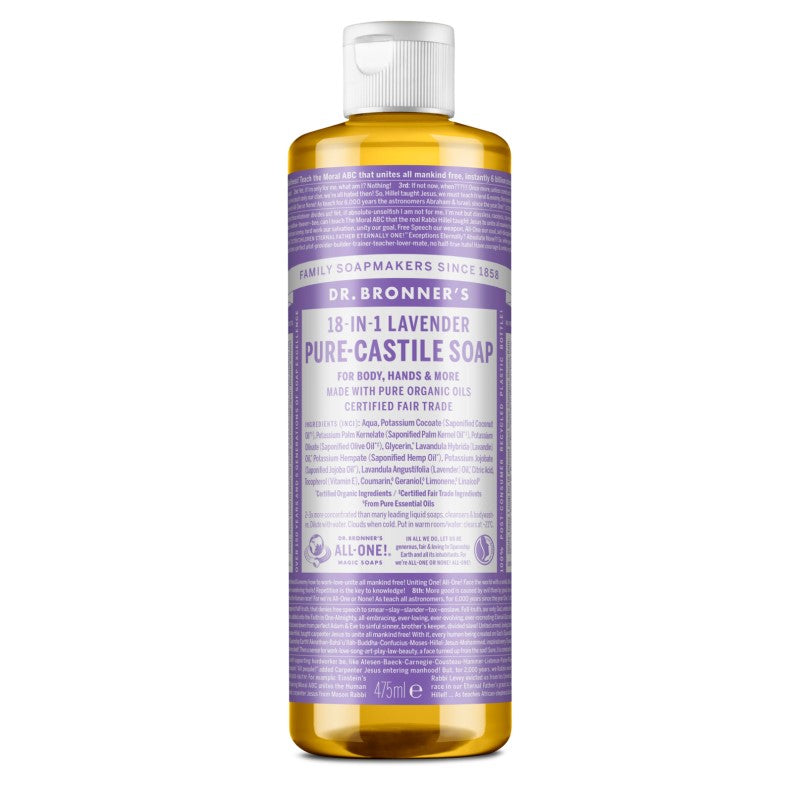 Dr. Bronner`s lavandas šķidrās ziepes, 475ml