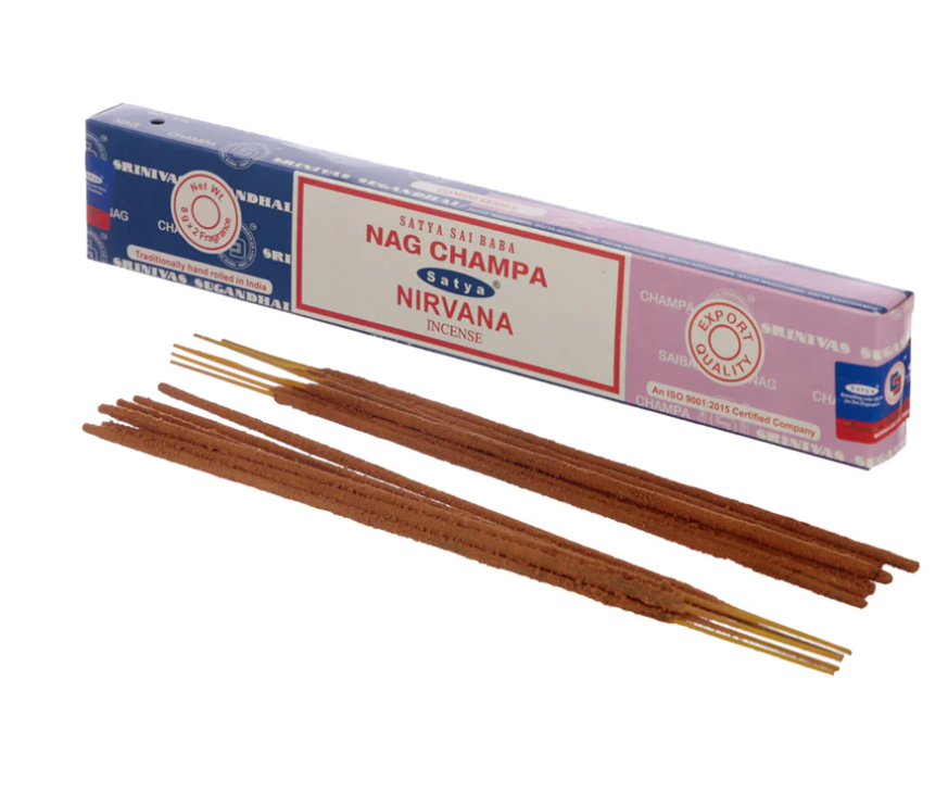 Satya smaržkociņi mix Nag Champa & Nirvana, 8x2g