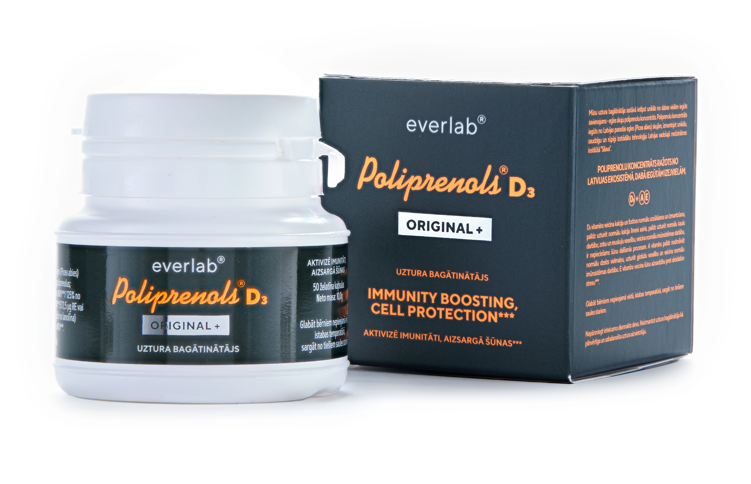 Biolat Everlab uztura bagātinātājs Poliprenols® D3 Original 2mg, 50kaps.