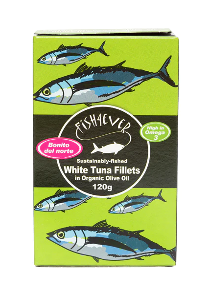 Fish4ever svītrainā tunča fileja olīveļļā, 160g