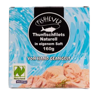 Fish4ever svītrainā tunča fileja savā sulā, 160g