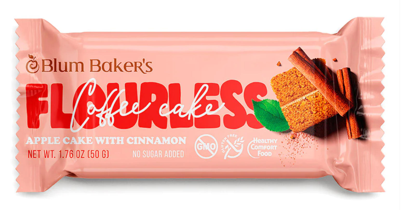 Blum Baker`s ābolu kūkas batoniņš ar kanēli, bez pievienota cukura, 50g