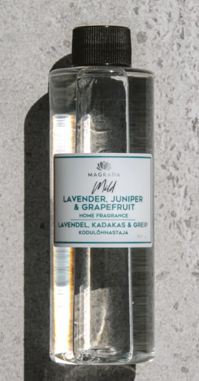 Magrada mājokļa aromatizētājs / difūzeris (uzpildei) ar lavandu, kadiķi un greipfrūtu Mild, 200ml