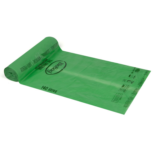 BioBag biokompostējami atkritumu maisi, 120-140l, 16gb.