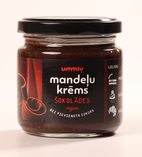 Ummly mandeļu krēms ar kakao bez pievienota cukura, 200g