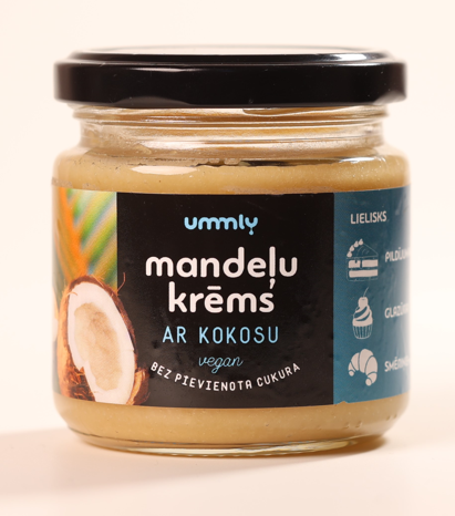 Ummly mandeļu krēms ar kokosu bez pievienota cukura, 200g