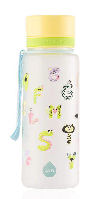 Equa BPA FREE ūdens pudele Alpha Zoo, 600ml