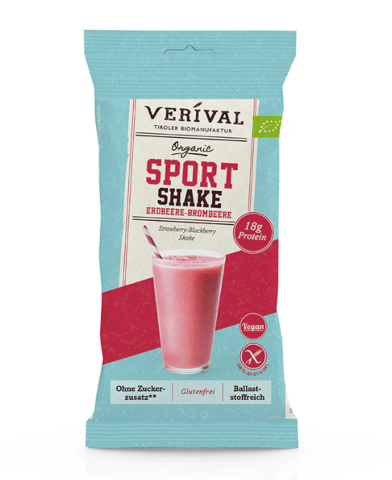 Verival BIO brokastu kokteilis ar zemenēm un kazenēm, 35g