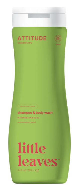 Attitude Little Leaves šampūns - dušas želeja ar arbūzu un kokosriekstu, 473ml