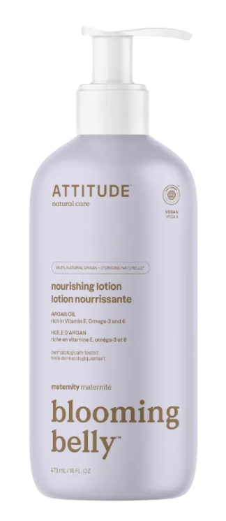 Attitude Blooming Belly barojošs ķermeņa losjons ar argana eļļu grūtniecēm, 473ml