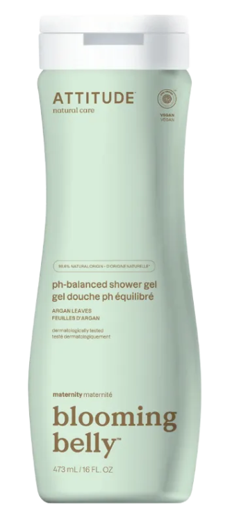 Attitude Blooming Belly dušas želeja ar argana lapu ekstraktu grūtniecēm, 473ml