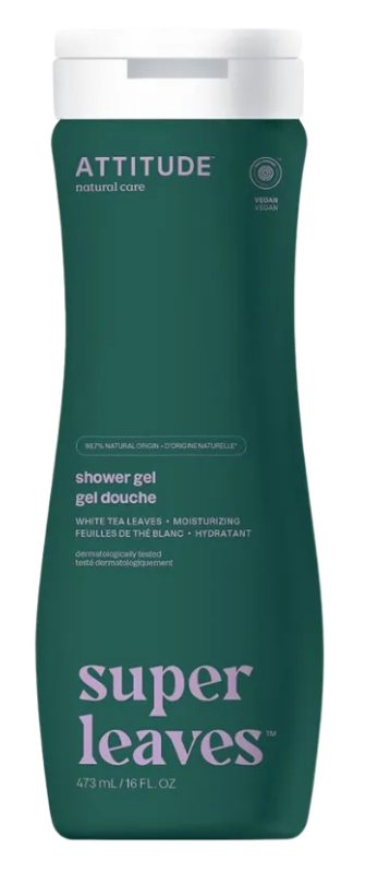Attitude Super Leaves dušas želeja mitrinoša ar baltās tējas lapu ekstraktu, 473ml