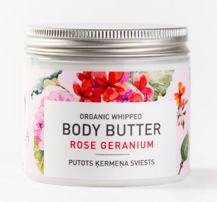 Līga Nature SPA putots ķermeņa sviests "Rožu ģerānija", 100ml