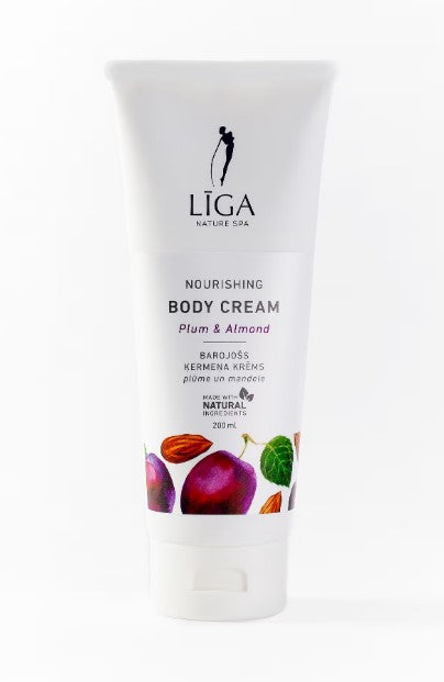 Līga Nature SPA barojošs ķermeņa krēms ar plūmes un mandeļu eļļu, 200ml