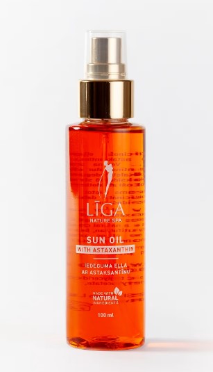 Līga Nature SPA iedeguma eļļa ar superantioksidantu astaksantīnu, 100ml
