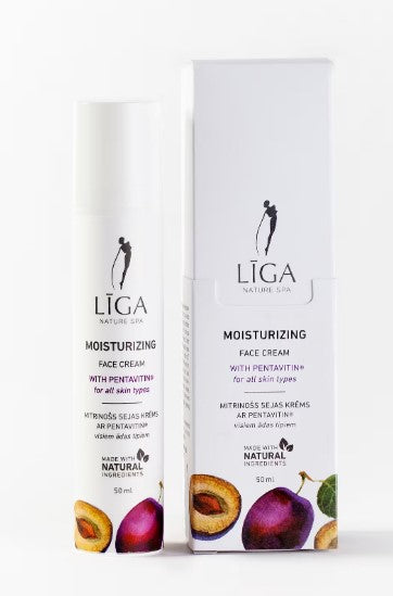 Līga Nature SPA sejas krēms mitrinošs ar antioksidantiem un plūmju kauliņu eļļu, 50ml