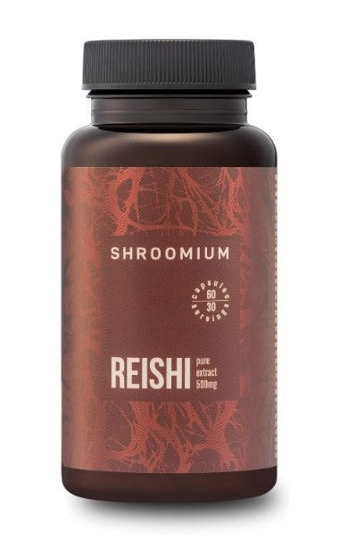 Shroomium uztura bagātinātājs Reiši sēnes ekstrakts (Ganoderma lucidum), 60kaps.