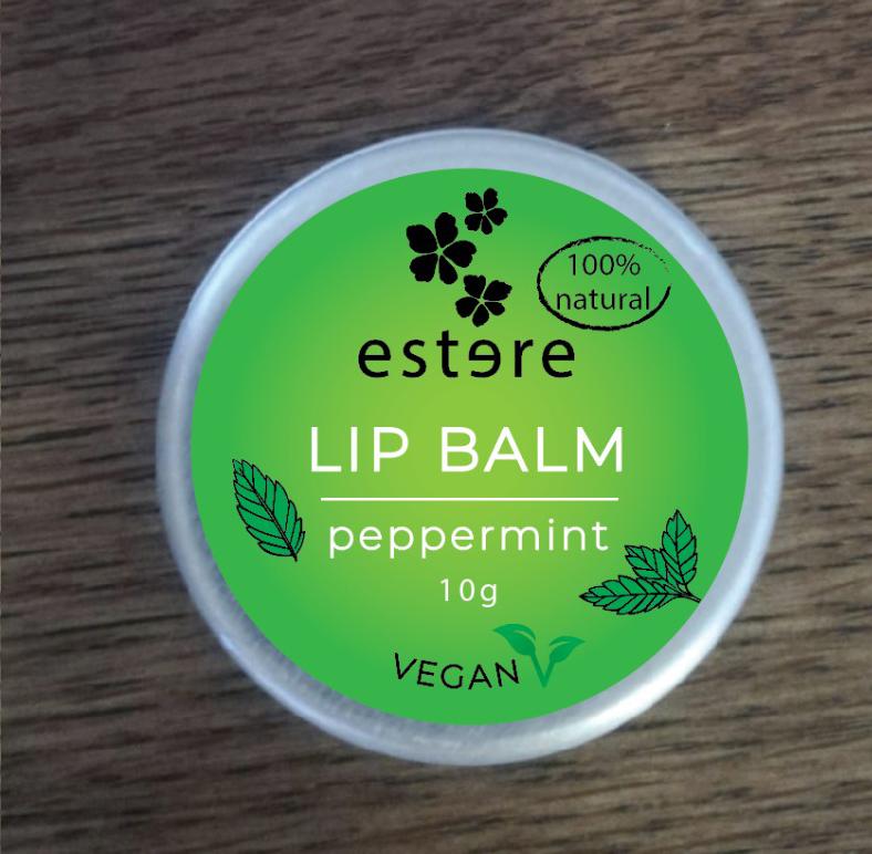 Estere Nature Cosmetics lūpu balzāms "Piparmētra", 10g